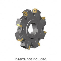 Kennametal - Arbor Hole Connection, 0.359" Cutting Width, 2.042" Depth of Cut, 160mm Cutter Diam, 1.5748" Hole Diam, 10 Tooth Indexable Slotting Cutter - KSSM Toolholder, SP.T 10T3.. Insert, Right Hand Cutting Direction - Exact Tooling