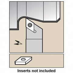 Kennametal - SDAC, Left Hand Cut, 0° Lead Angle, 12mm Shank Height x 12mm Shank Width, Neutral Rake Indexable Turning Toolholder - 150mm OAL, DC.. 11T3.. Insert Compatibility, Series Screw-On - Exact Tooling