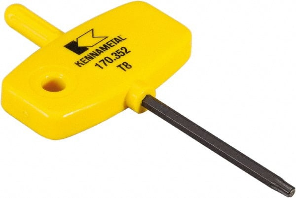 Kennametal - T8 Torx Drive, Driver for Indexable Modular Drills - KSEM Plus Series - Exact Tooling