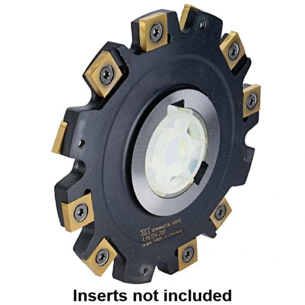 Kennametal - Arbor Hole Connection, 0.1969" Cutting Width, 63/64" Depth of Cut, 100mm Cutter Diam, 1-1/16" Hole Diam, 6 Tooth Indexable Slotting Cutter - 90° SN Toolholder, SNHX Insert - Exact Tooling