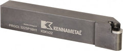 Kennametal - PRGC, Left Hand Cut, 0° Lead Angle, 32mm Shank Height x 25mm Shank Width, Neutral Rake Indexable Turning Toolholder - 170mm OAL, RC..1606M0 Insert Compatibility, Series Fix-Perfect - Exact Tooling