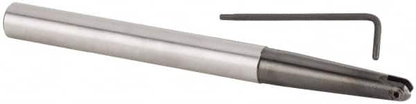 Kennametal - 8mm Cut Diam, 4mm Max Depth of Cut, 8mm Shank Diam, 140mm OAL, Indexable Ball Nose End Mill - 48.5mm Head Length, Straight Shank, KDMB Toolholder, KDMB 08.. Insert - Exact Tooling