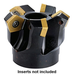 Kennametal - 66mm Cut Diam, 27mm Arbor Hole, 5.5mm Max Depth of Cut, 54° Indexable Chamfer & Angle Face Mill - 5 Inserts, PD.X 1204... Insert, 5 Flutes, Series KMS - Exact Tooling