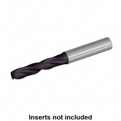 Kennametal - 5.6mm 132° Spiral Flute Solid Carbide Taper Length Drill Bit - Exact Tooling
