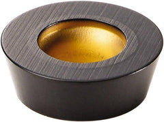 Kennametal - RDHX0702M0 Grade KCPM20 Carbide Milling Insert - TiN/MT/TiCN/Al2O3 Finish, 3/32" Thick, 7mm Inscribed Circle - Exact Tooling