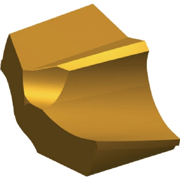 Kennametal - Series KSEM, 37mm Diam Grade KC7135 150° Replaceable Drill Tip - Carbide, TiN Finish, 10 Seat Size - Exact Tooling