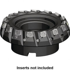 Kennametal - 100mm Cut Diam, 32mm Arbor Hole, 5.9mm Max Depth of Cut, 20° Indexable Chamfer & Angle Face Mill - 8 Inserts, SPHX 1205... Insert, Right Hand Cut, 8 Flutes, Series Fix-Perfect - Exact Tooling