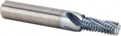 Kennametal - 9/16-12 UNC, 0.4646" Cutting Diam, 4 Flute, Solid Carbide Helical Flute Thread Mill - Internal Thread, 100mm OAL, 16mm Shank Diam - Exact Tooling