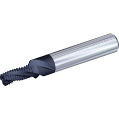 Kennametal - M14x2.00 Metric Coarse, 0.4567" Cutting Diam, 4 Flute, Solid Carbide Helical Flute Thread Mill - Internal Thread, 29.05mm LOC, 100mm OAL, 16mm Shank Diam - Exact Tooling