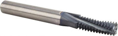 Kennametal - M10x1.00 Metric Fine, 0.311" Cutting Diam, 3 Flute, Solid Carbide Helical Flute Thread Mill - Internal Thread, 20.46mm LOC, 70mm OAL, 8mm Shank Diam - Exact Tooling