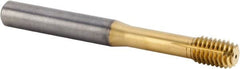 Kennametal - M10x1.50 Metric Coarse 6HX Modified Bottoming Thread Forming Tap - Solid Carbide, TiAlN Finish, 90mm OAL, 12mm Thread Length, Right Hand Thread, Series T391 - Exact Tooling