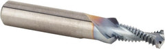 Kennametal - M10x1.50 Metric Coarse, 0.3228" Cutting Diam, 2 Flute, Solid Carbide Helical Flute Thread Mill - Internal Thread, 19.59mm LOC, 79mm OAL, 12mm Shank Diam - Exact Tooling