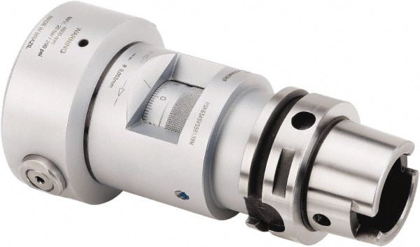Kennametal - Right Hand Cut, 97mm Min Bore Diam, Size HSK63A Modular Boring Cutting Unit Head - 4.4488" Max Bore Depth, Through Coolant - Exact Tooling