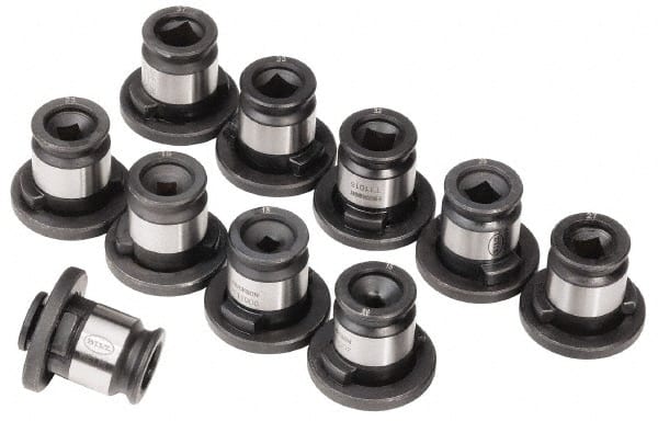 Kennametal - #0 to 9/16 Inch Tap, Tapping Adapter Set - 1/4, 5/16, 3/8, 7/16, 1/2, 9/16, #0 #6, #8, #10, #12 Inch Tap, Quick Change, Through Coolant - Exact Tooling