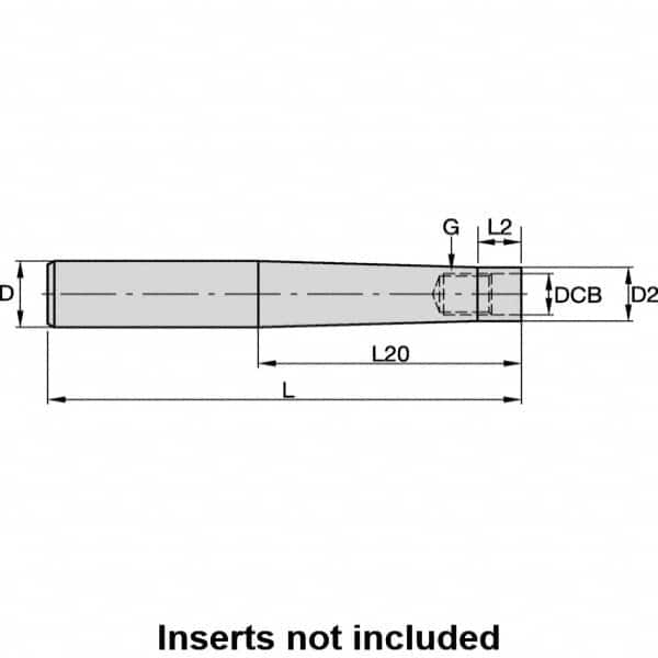 Kennametal - Modular End Mill Reductions & Extensions Type: End Mill Extension Shank Type: Screw-On Connection - Exact Tooling