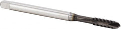 Kennametal - M6x1.00 Metric Coarse, 2 Flute, Diamond-Like Carbon (DLC) Finish, Vanadium High Speed Steel Spiral Point Tap - Plug Chamfer, Right Hand Thread, 80mm OAL, 17mm Thread Length, 6mm Shank Diam, 6H Class of Fit, Series T670 - Exact Tooling