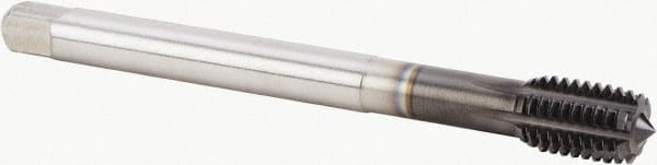 Kennametal - M16x2.00 Metric Coarse 6HX Modified Bottoming Thread Forming Tap - Powdered Metal High Speed Steel, Diamond-Like Carbon (DLC) Finish, 110mm OAL, Right Hand Thread, Series T622 - Exact Tooling