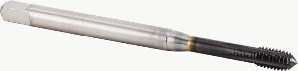 Kennametal - M6x1.00 Metric Coarse 6HX Modified Bottoming Thread Forming Tap - Powdered Metal High Speed Steel, Diamond-Like Carbon (DLC) Finish, 80mm OAL, 10mm Thread Length, Right Hand Thread, Series T622 - Exact Tooling