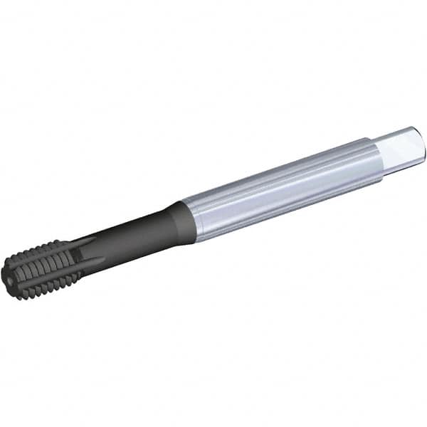 Kennametal - M12x1.50 Metric Fine 6HX Modified Bottoming Thread Forming Tap - Vanadium High Speed Steel, TiN Finish, 100mm OAL, 15mm Thread Length, Right Hand Thread, Series T623 - Exact Tooling
