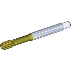 Kennametal - M16x1.50 Metric Fine 6HX Modified Bottoming Thread Forming Tap - Powdered Metal High Speed Steel, Diamond-Like Carbon (DLC) Finish, 100mm OAL, Right Hand Thread, Series T622 - Exact Tooling