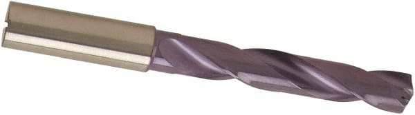 Guhring - 5/16" 140° Solid Carbide Jobber Drill - nano-A Finish, Right Hand Cut, Spiral Flute, 91mm OAL, SU Point - Exact Tooling