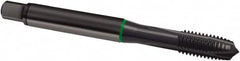 Guhring - M3x0.50 Metric, 3 Flute, Oxide Finish, Cobalt Spiral Point Tap - Plug Chamfer, Right Hand Thread, 56mm OAL, 6H Class of Fit, Series 2876 - Exact Tooling