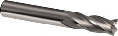 Guhring - 3/8", 1-1/8" LOC, 3/8" Shank Diam, 3" OAL, 4 Flute, Solid Carbide Square End Mill - Single End, Uncoated, Spiral Flute, 30° Helix, Right Hand Cut, Right Hand Flute, Series 3152 - Exact Tooling