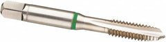 Guhring - 1-3/8 - 6 UNC, 4 Flute, TiN Finish, Cobalt Spiral Point Tap - Plug Chamfer, Right Hand Thread, 6-1/16" OAL, 2B Class of Fit, Series 3916 - Exact Tooling