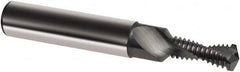 Guhring - M12x1.50 Metric Fine, 0.4134" Cutting Diam, 2 Flute, Solid Carbide Helical Flute Thread Mill - Internal Thread, 27.4mm LOC, 90mm OAL, 14mm Shank Diam - Exact Tooling