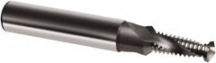 Guhring - M10x1.00 Metric Fine, 0.3543" Cutting Diam, 2 Flute, Solid Carbide Helical Flute Thread Mill - Internal Thread, 21.6mm LOC, 80mm OAL, 12mm Shank Diam - Exact Tooling