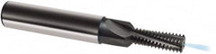Guhring - M14x2.0 Metric, 0.4409" Cutting Diam, 4 Flute, Solid Carbide Helical Flute Thread Mill - Internal Thread, 31mm LOC, 102mm OAL, 16mm Shank Diam - Exact Tooling