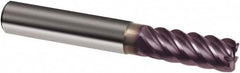 Guhring - 6mm, 13mm LOC, 6mm Shank Diam, 57mm OAL, 6 Flute, Solid Carbide Square End Mill - Single End, FIREX Finish, Spiral Flute, 45° Helix, Right Hand Cut, Right Hand Flute, Series 3563 - Exact Tooling