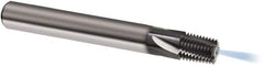 Guhring - 1/4-18 NPTF, 0.3917" Cutting Diam, 4 Flute, Solid Carbide Helical Flute Thread Mill - Internal Thread, 3/4" LOC, 72mm OAL, 12mm Shank Diam - Exact Tooling