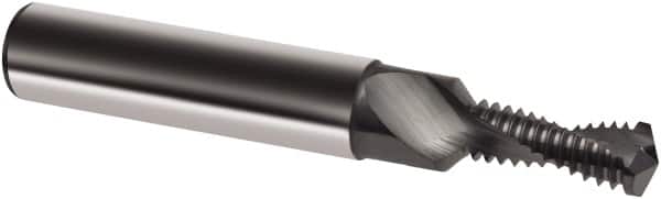 Guhring - M10x2.00 Metric, 0.3346" Cutting Diam, 2 Flute, Solid Carbide Helical Flute Thread Mill - Internal Thread, 22.5mm LOC, 80mm OAL, 12mm Shank Diam - Exact Tooling