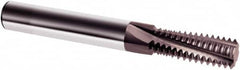 Guhring - 1/4-20 UNC, 0.185" Cutting Diam, 3 Flute, Solid Carbide Helical Flute Thread Mill - Internal Thread, 0.575" LOC, 2-1/2" OAL, 1/4" Shank Diam - Exact Tooling