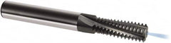 Guhring - 7/16-20 UNF, 0.3701" Cutting Diam, 3 Flute, Solid Carbide Helical Flute Thread Mill - Internal Thread, 24.8mm LOC, 74mm OAL, 10mm Shank Diam - Exact Tooling
