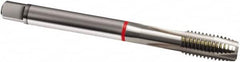 Guhring - M3x0.35 Metric Fine, 3 Flute, Bright Finish, Cobalt Spiral Point Tap - Plug Chamfer, Right Hand Thread, 56mm OAL, 6H Class of Fit, Series 828 - Exact Tooling