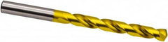 Guhring - 6.2mm 130° Cobalt Jobber Drill - TiN Finish, Right Hand Cut, Spiral Flute, 101mm OAL, Cone Relief Point - Exact Tooling