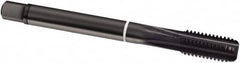Guhring - 7/16-20 UNF, 4 Flute, Oxide Finish, Cobalt Spiral Point Tap - Modified Bottoming Chamfer, Right Hand Thread, 90mm OAL, 2B Class of Fit, Series 1989 - Exact Tooling