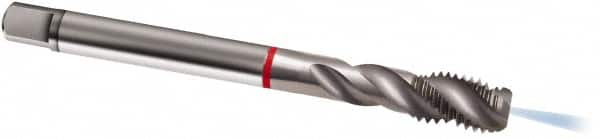 Guhring - M6x0.75 Metric Fine 3 Flute 6H Modified Bottoming Spiral Flute Tap - Cobalt, Bright Finish, 80mm OAL, Right Hand Flute, Right Hand Thread, D3/D4, Series 1907 - Exact Tooling