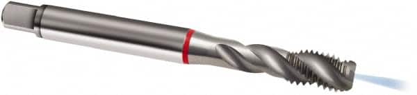 Guhring - M8x1.25 Metric 3 Flute 6H Modified Bottoming Spiral Flute Tap - Cobalt, Bright Finish, 90mm OAL, Right Hand Flute, Right Hand Thread, D4/D5, Series 1894 - Exact Tooling