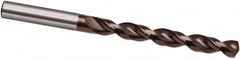 Guhring - 3.9mm 130° Cobalt Jobber Drill - TiAlN Finish, Right Hand Cut, Parabolic Flute, 75mm OAL, Cone Relief Point - Exact Tooling