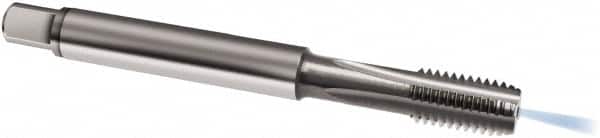 Guhring - M6x1.00 Metric, 4 Flute, Bright Finish, Solid Carbide Spiral Point Tap - Modified Bottoming Chamfer, Right Hand Thread, 80mm OAL, 6H Class of Fit, Series 969 - Exact Tooling