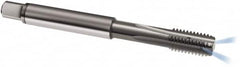 Guhring - M10x1.50 Metric, 4 Flute, Bright Finish, Solid Carbide Spiral Point Tap - Modified Bottoming Chamfer, Right Hand Thread, 100mm OAL, 6H Class of Fit, Series 1858 - Exact Tooling