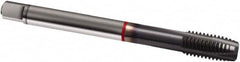 Guhring - M3x0.50 Metric, 3 Flute, TiCN Finish, Cobalt Spiral Point Tap - Plug Chamfer, Right Hand Thread, 56mm OAL, 6H Class of Fit, Series 1915 - Exact Tooling