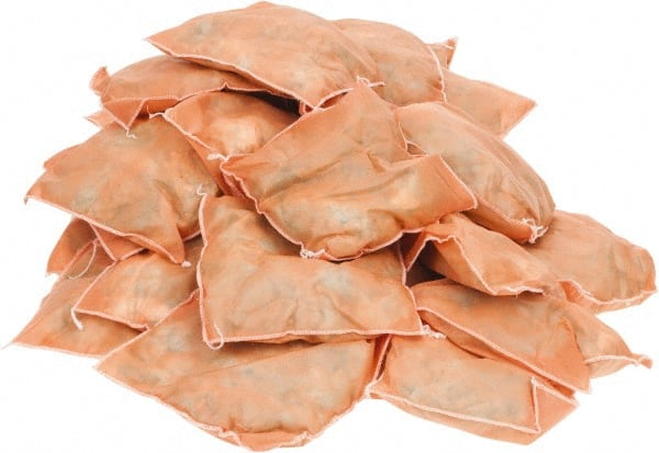 PRO-SAFE - 9 Inch Long x 9 Inch Wide x 2 Inch High, Orange Sorbent Pillow - 15 Gallon Capacity, Chemical and Hazmat - Exact Tooling