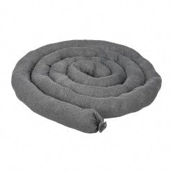 PRO-SAFE - 15 Gal, 12' Long, 3" Diam, Polypropylene Sock - Universal, Gray - Exact Tooling