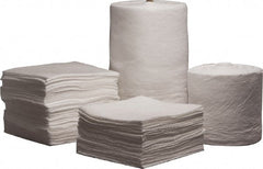 PRO-SAFE - 52 Gal Capacity per Package, Oil Only Roll - 144' Long x 38" Wide, White, Polypropylene - Exact Tooling