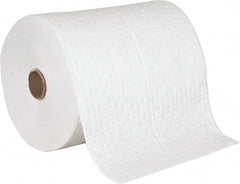 PRO-SAFE - 28 Gal Capacity per Package, Oil Only Roll - 150' Long x 18" Wide, White, Polypropylene - Exact Tooling