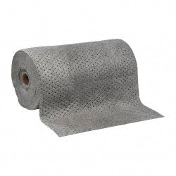 PRO-SAFE - 50 Gal Capacity per Package, Universal Roll - 150' Long x 30" Wide, Gray, Polypropylene - Exact Tooling